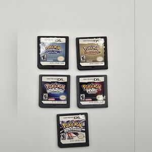 DS Lot 5 Games Pokemon Collection Copy/Reproduction Nintendo Games
